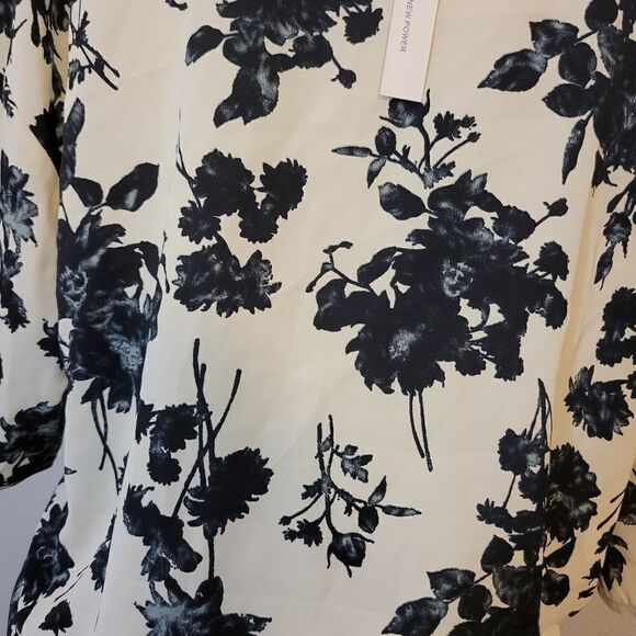 VIISHOW front tie blouse NWT Sz M - Picture 9 of 14